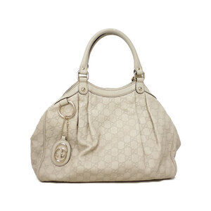 Gucci Sukey Tote Shoulder Bag GG monogram canvas leather Beige Brown